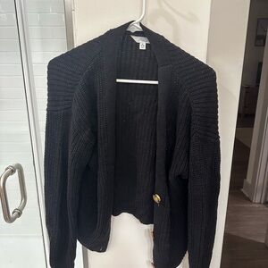 Black cardigan